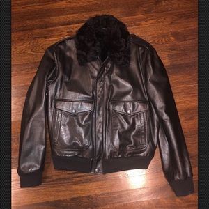 Genuine Gucci Leather Bomber
